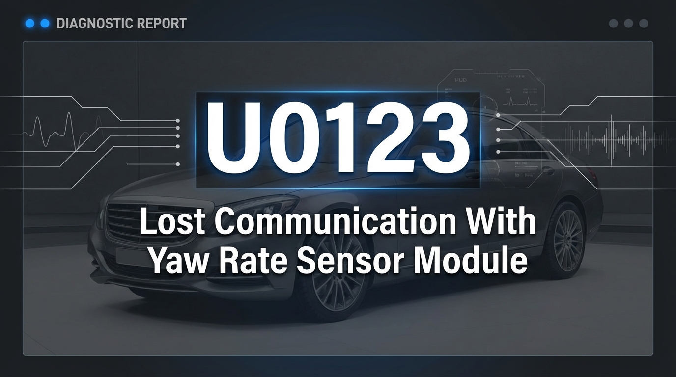 U0123 – Yaw Sensor Communication Fault: Stability Data Error