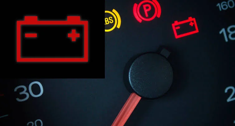 Battery warning light Battery warning light