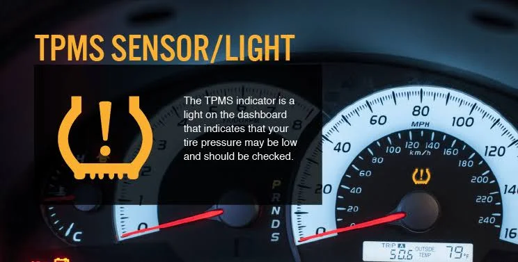Tire pressure warning light Tire pressure warning light