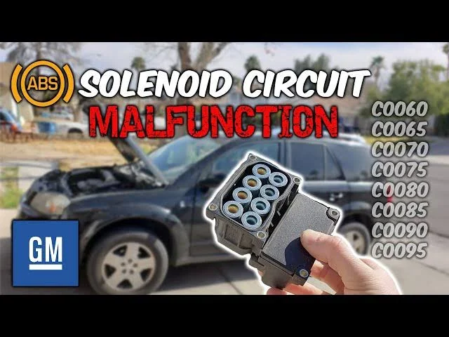 C0080 and C0085 - Left Rear ABS Solenoid #1 Circuit Malfunction