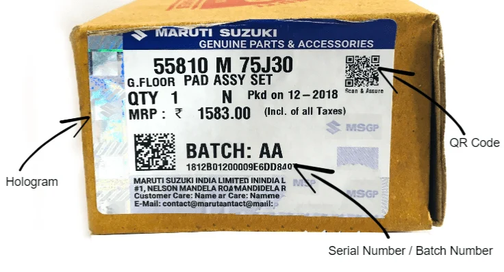 Manufacturer's Logo and Part Number Manufacturer's Logo and Part Number