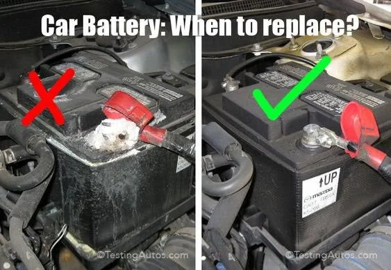 Old car battery Old car battery