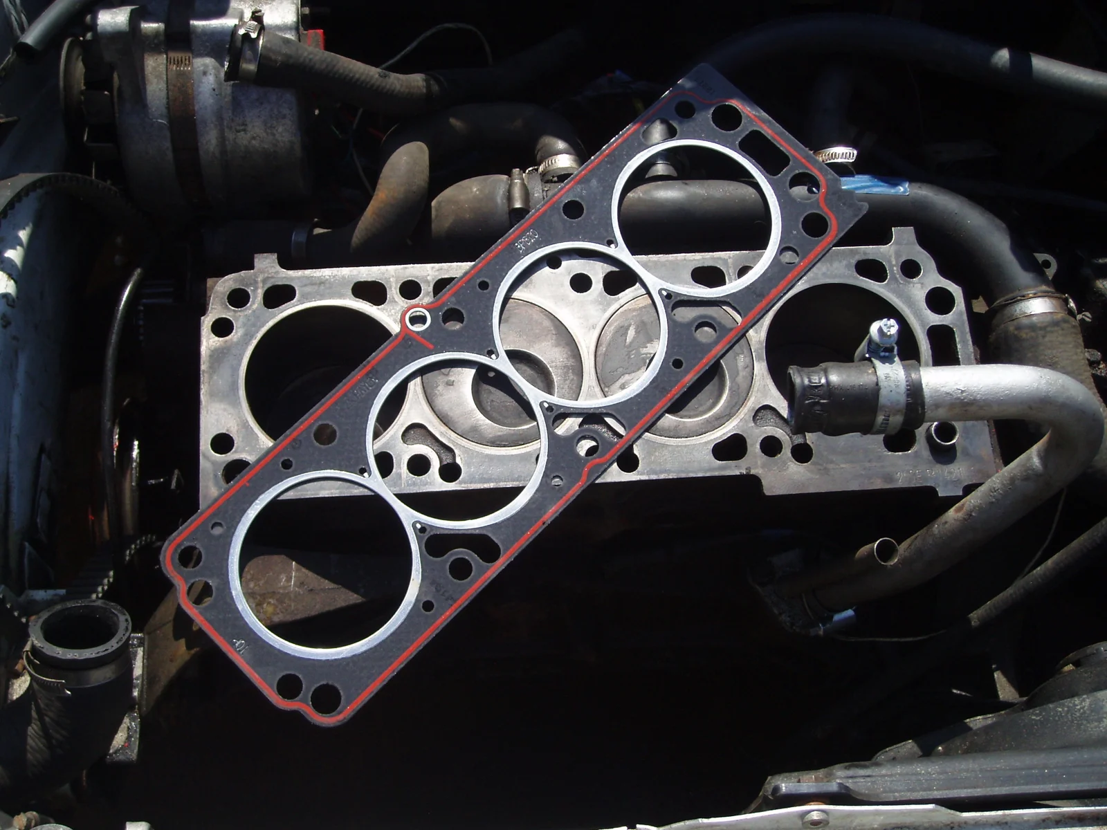 Engine Oil Leak Areas: Cylinder Head Gasket Engine Oil Leak Areas: Cylinder Head Gasket
