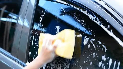 Step 4: Clean the window with a glass cleaner Step 4: Clean the window with a glass cleaner