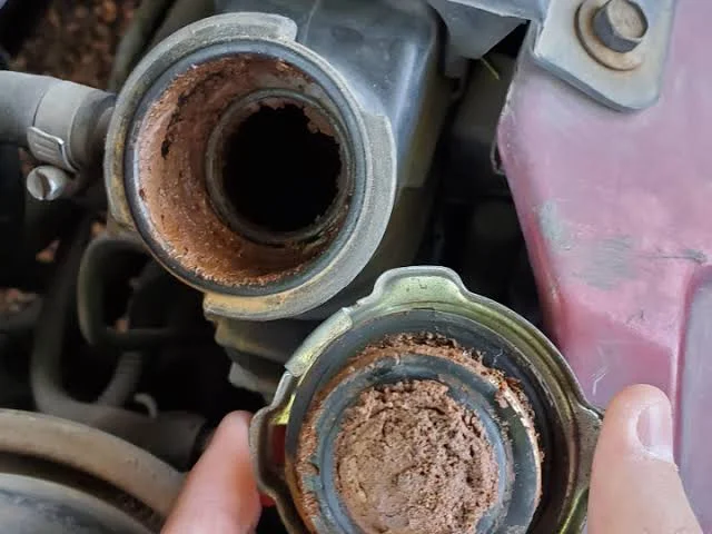 Clogged radiator Clogged radiator