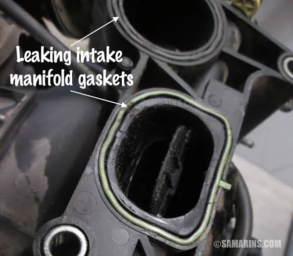 Intake manifold gasket leak Intake manifold gasket leak