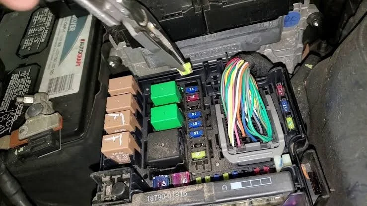 Car fuse box Car fuse box