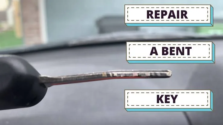 Bent car key Bent car key