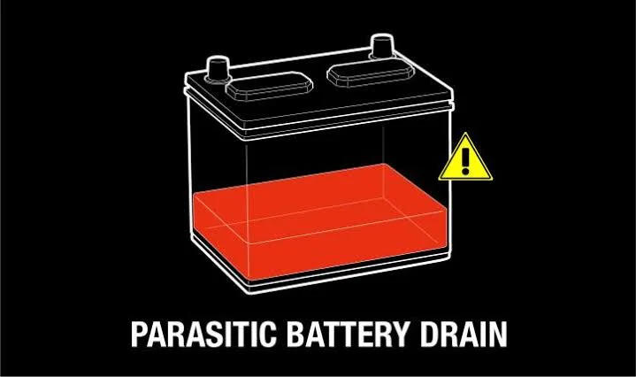 How do you tell if there is a draw on the car battery?