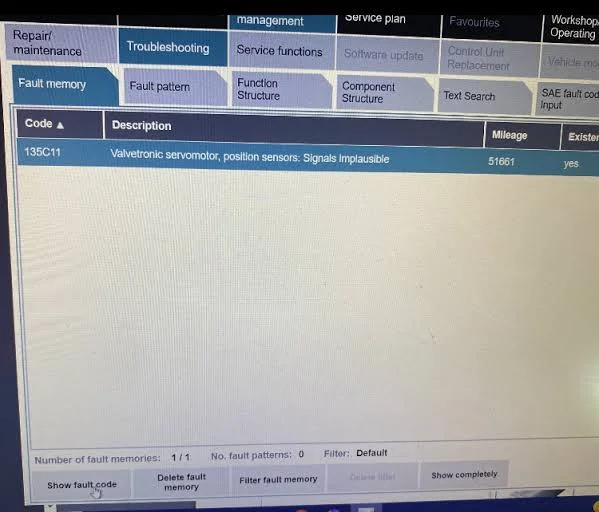 Valvetronic system DTC Codes Valvetronic system DTC Codes