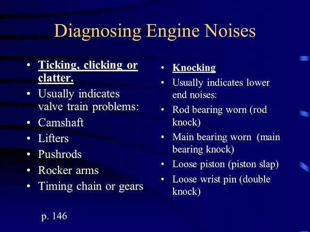 Different engine noises