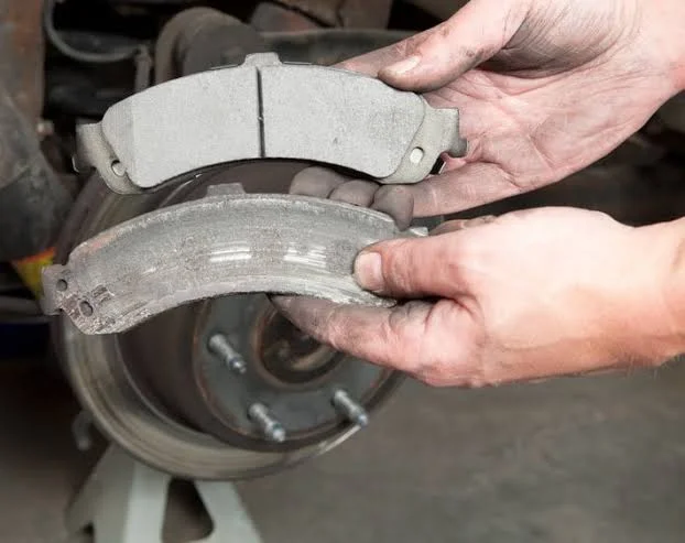 Worn or damaged brake components