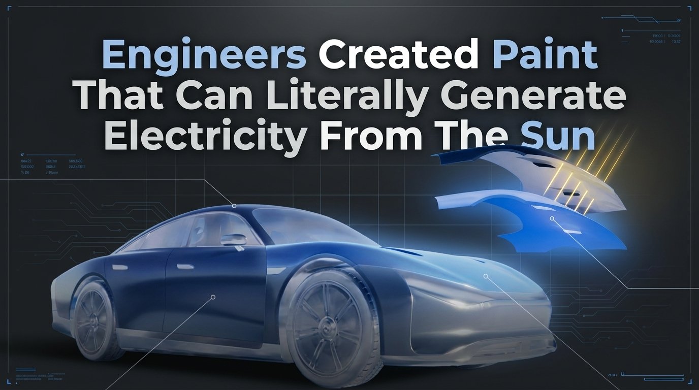 Engineers Created Paint That Can Literally Generate Electricity From The Sun