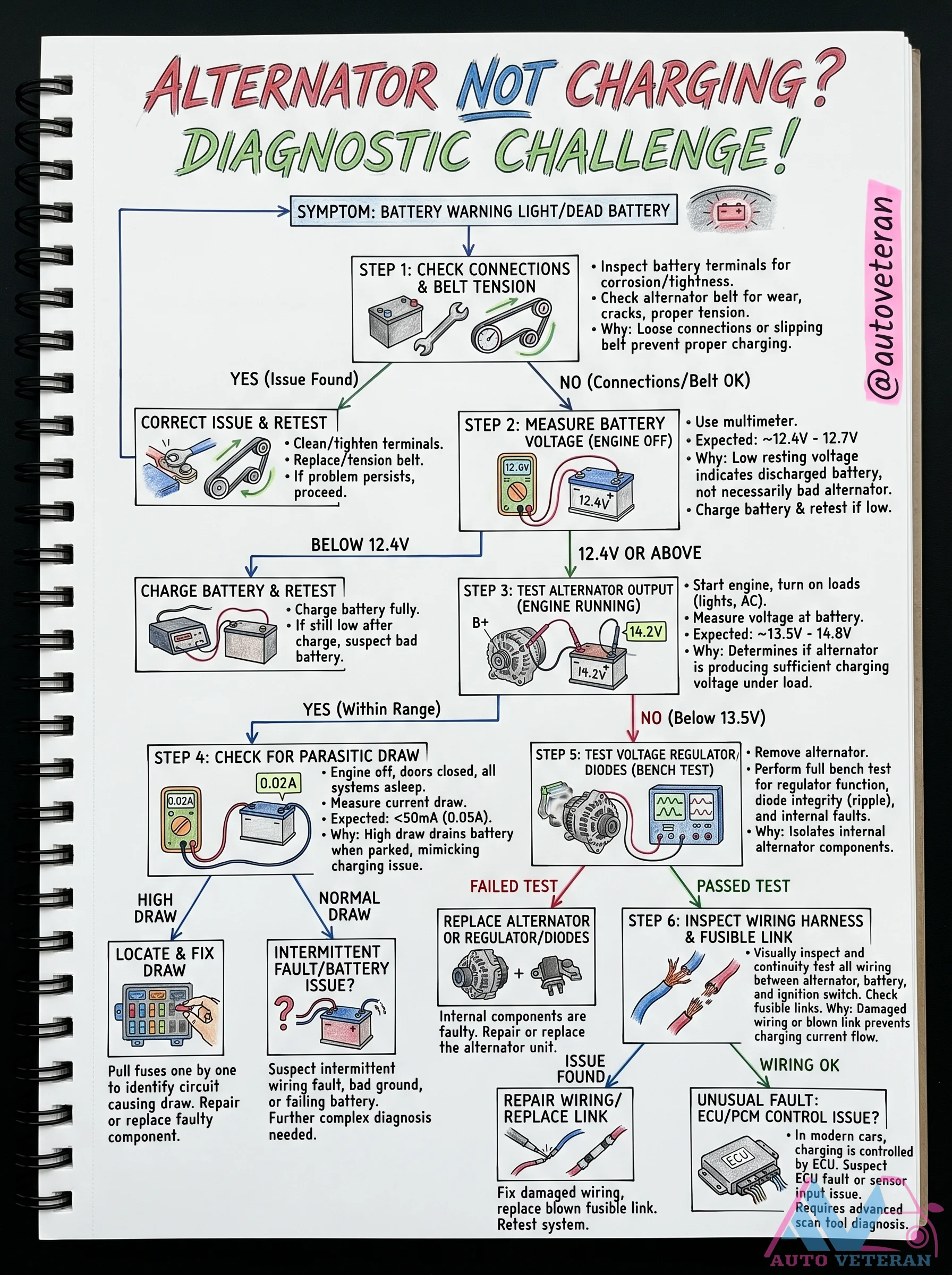 Alternator Not Charging: Diagnostic Steps