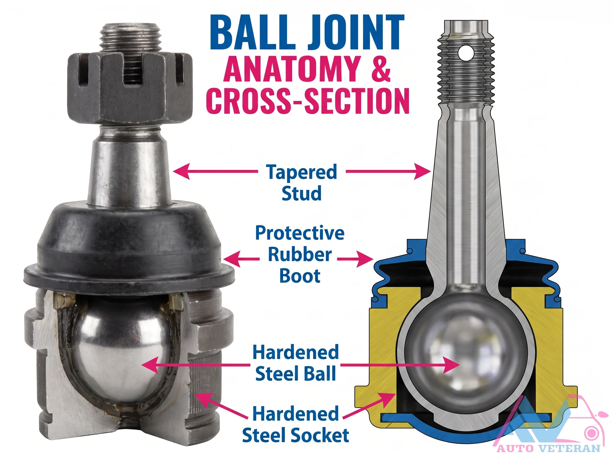 Ball Joint Anatomy Cross-Section