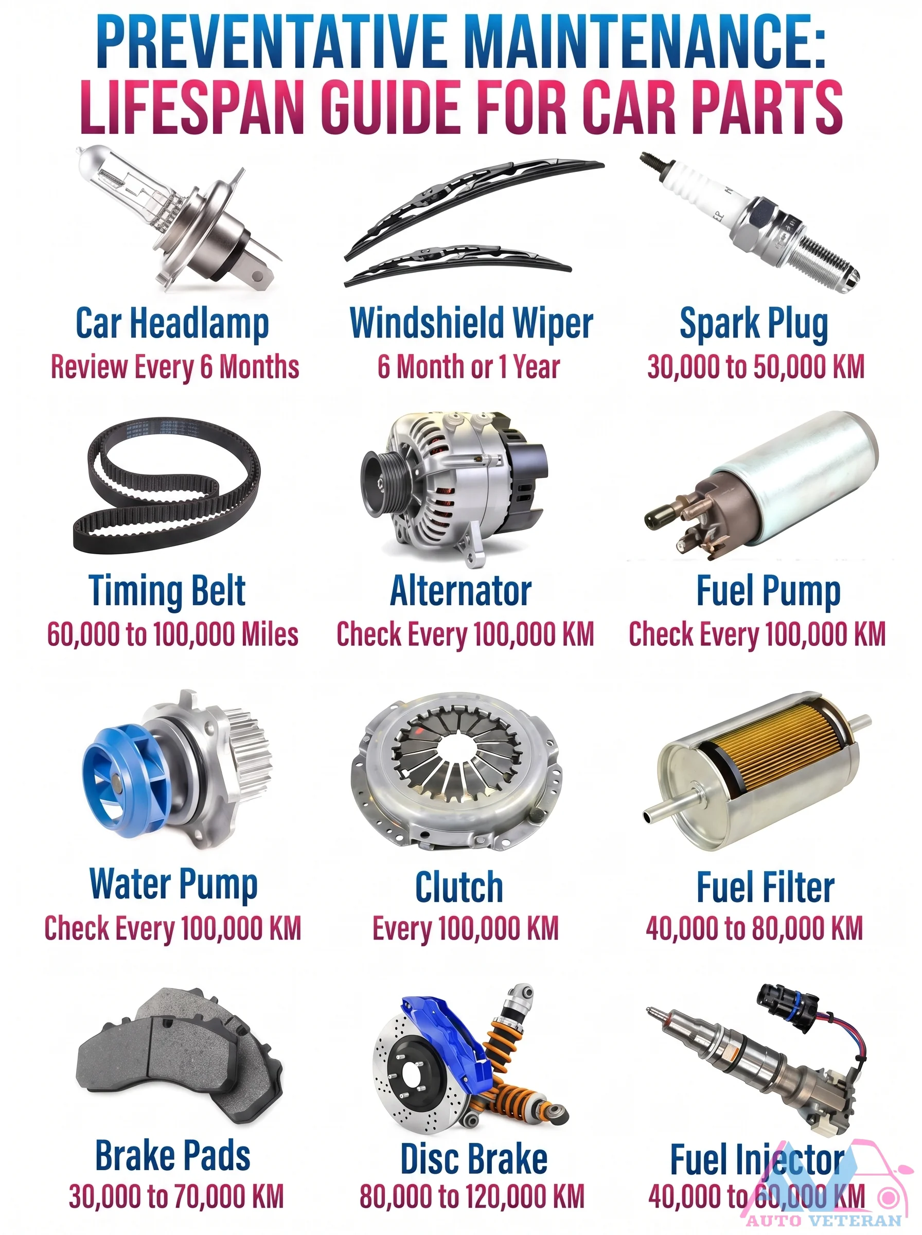Vehicle Parts Lifespan Guide
