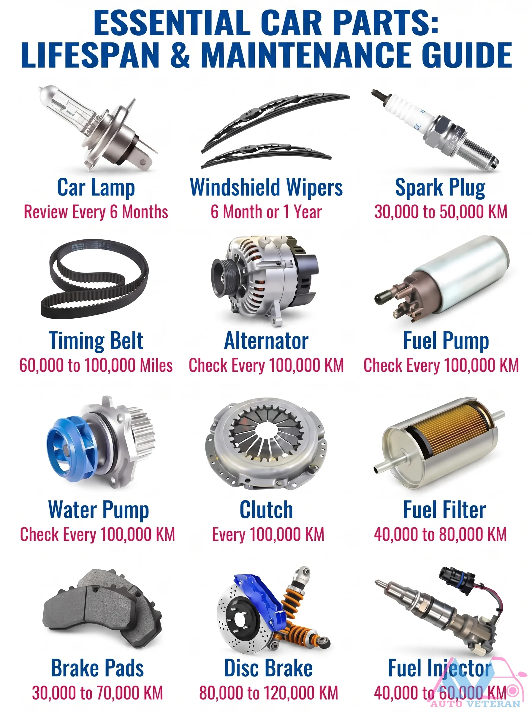 Essential Car Parts Lifespan & Maintenance Guide