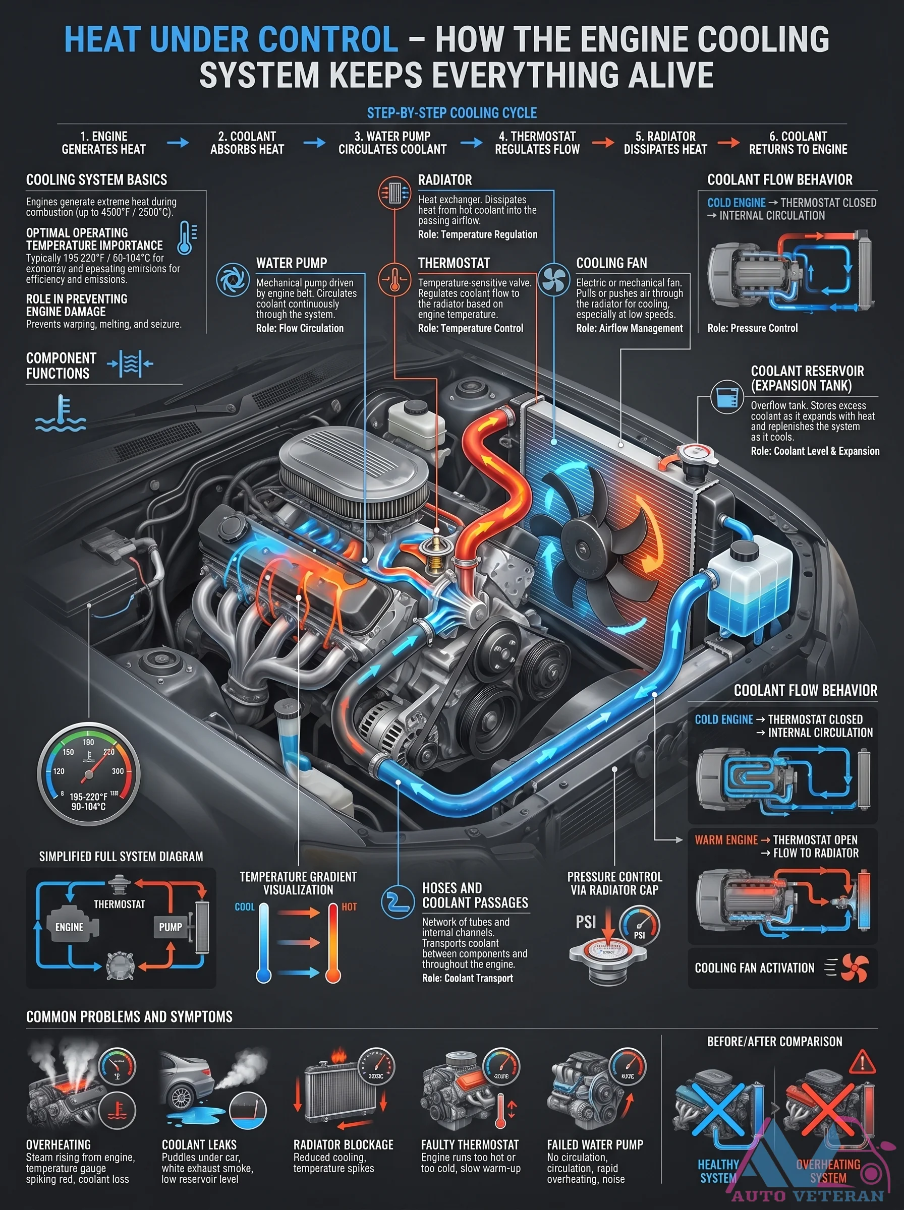 Engine Cooling System Step Cycle