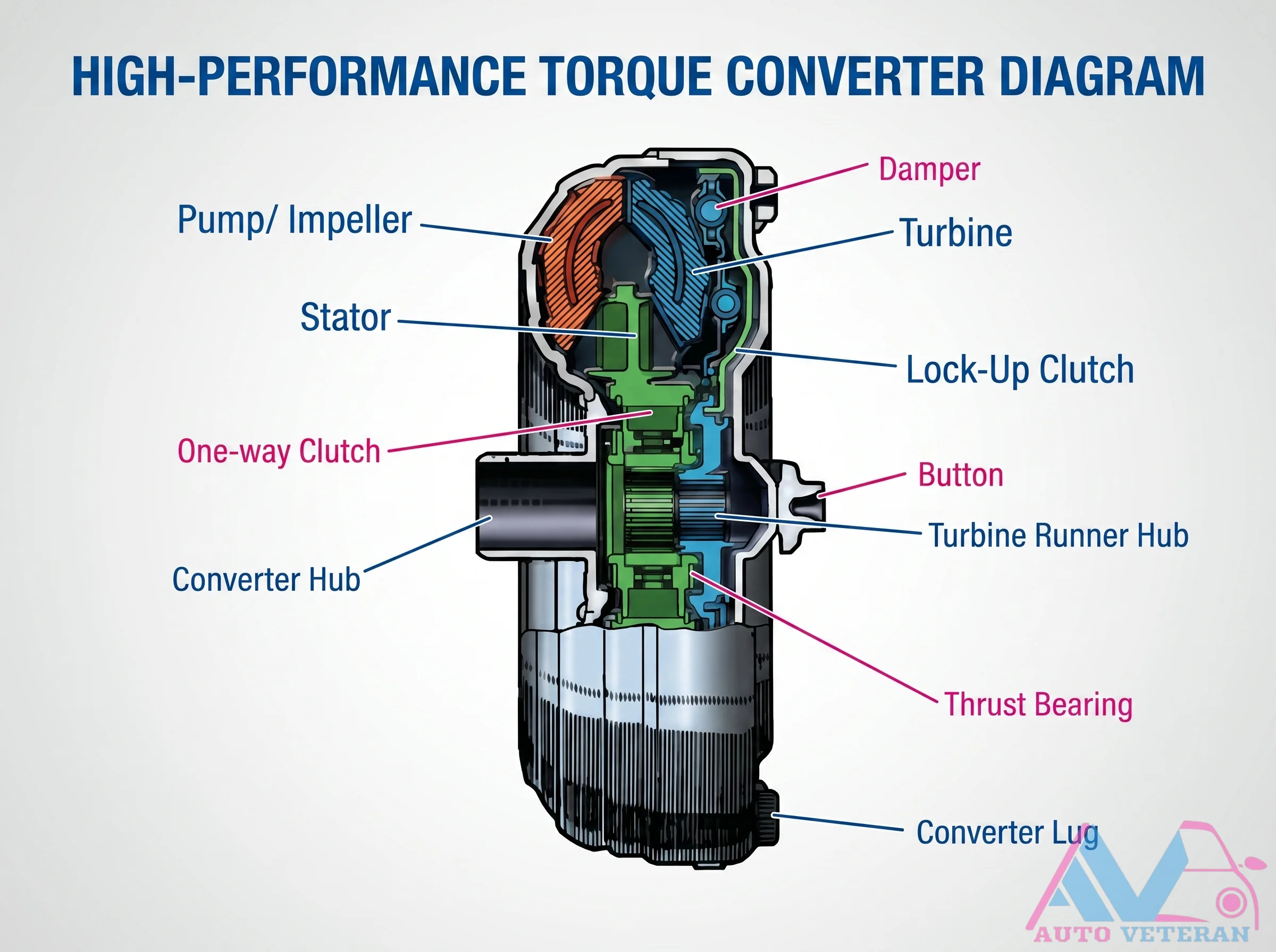 Torque Converter Lock-Up Clutch Diagram