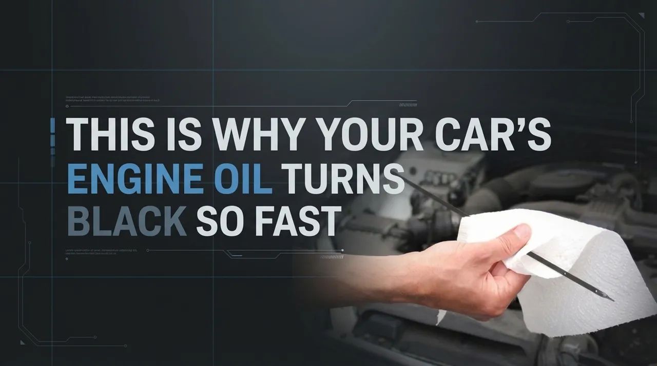 This Is Why Your Car’s Engine Oil Turns Black So Fast