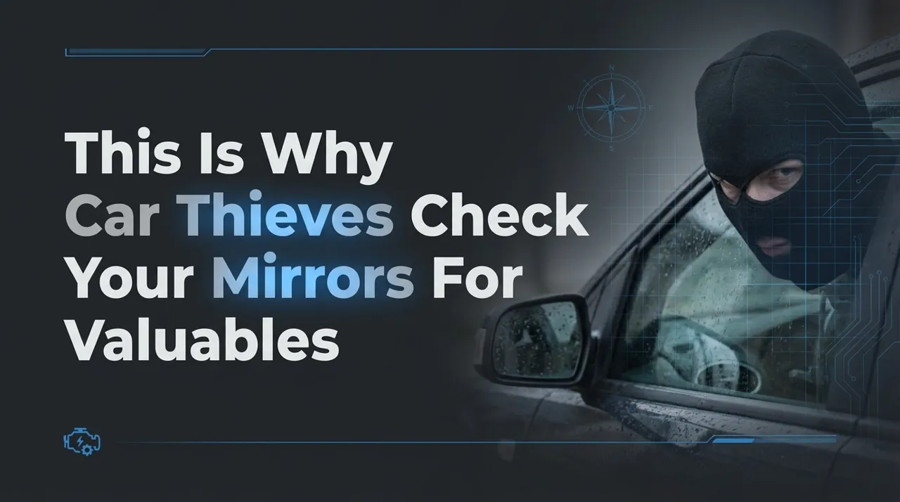 This Is Why Car Thieves Check Your Mirrors For Valuables