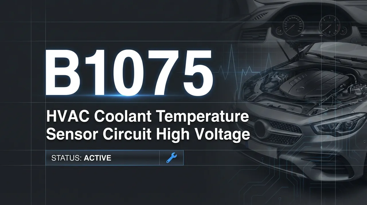 B1075 – Climate Control System Fault: Temperature Regulation Issues