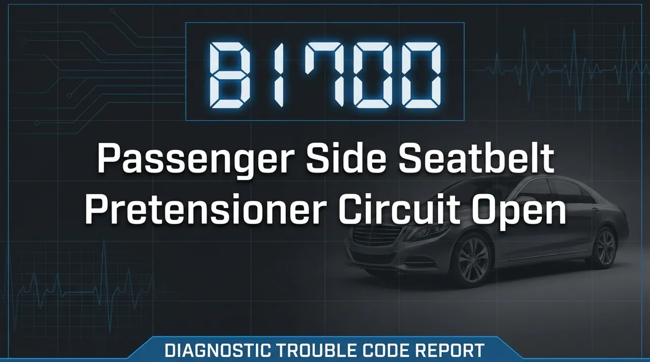 B1700 – Body Network Communication Fault: Module Data Loss