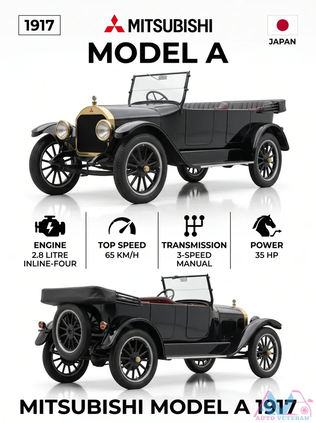 1917 Mitsubishi Model A Specs