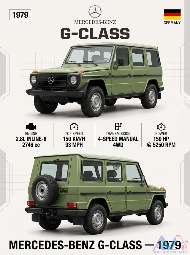 1979 Mercedes-Benz G-Class 2.8L Inline-6 Specs
