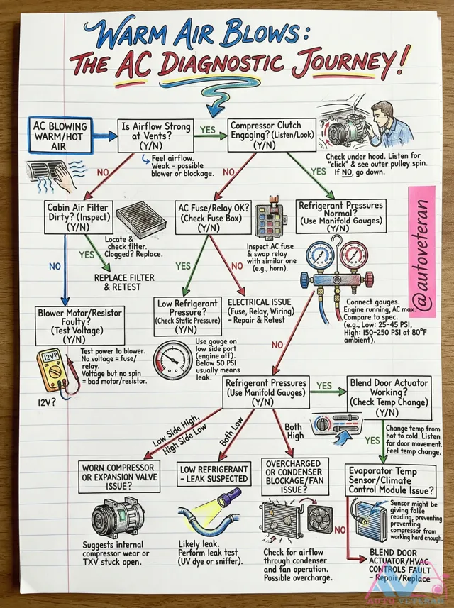 AC Blowing Warm Air Diagnostic Journey