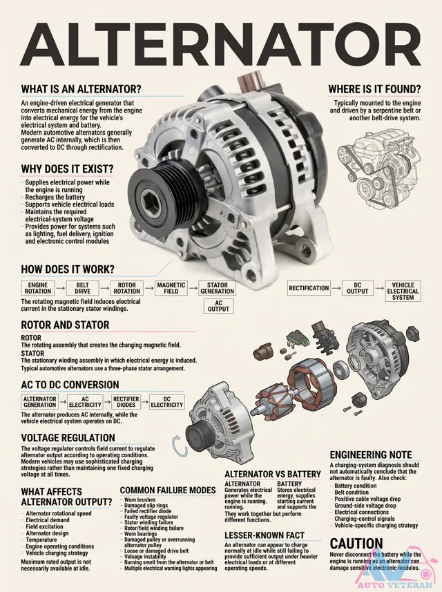 Alternator AC to DC Rectification Explained