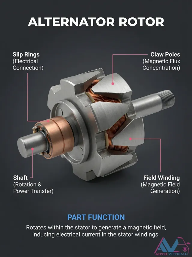 Alternator Rotor Components and Their Functions