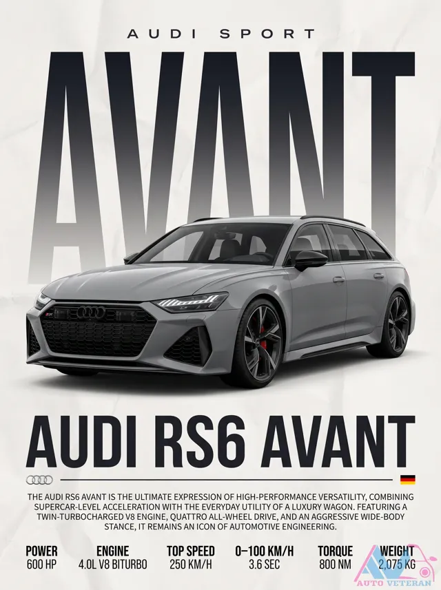 Audi RS6 Avant: 600 HP Twin Turbo V8 Specs