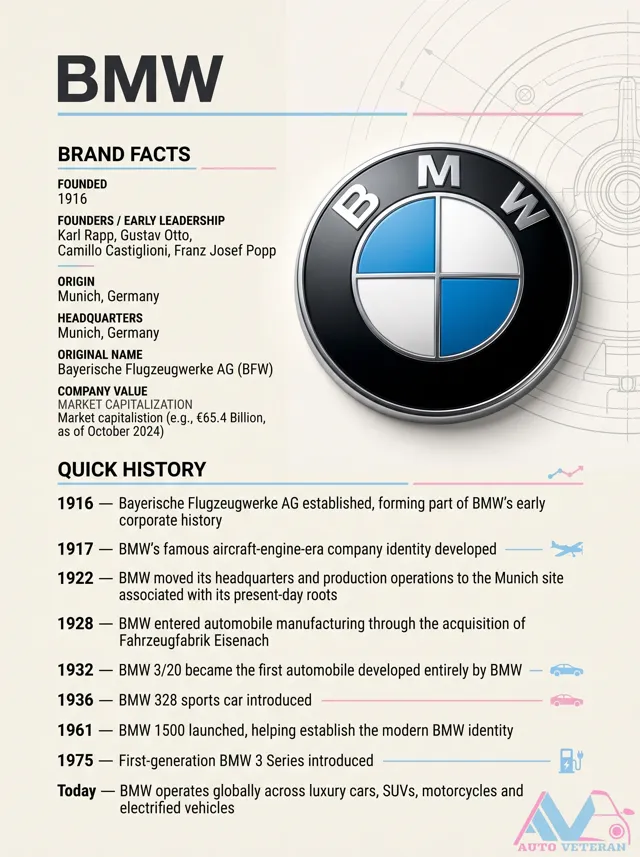 BMW History: Founded 1916 in Munich
