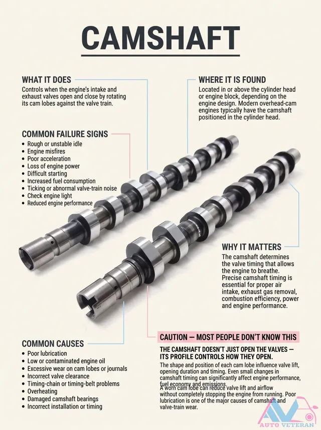 Camshaft Failure Signs and Common Causes