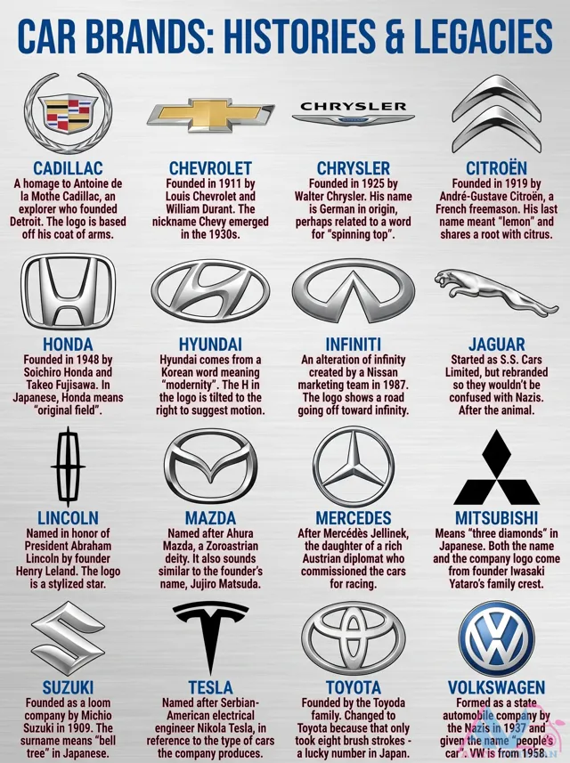 Car Brand Origin Stories