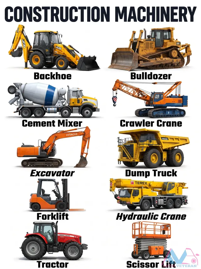 Construction Machinery Types: Backhoe to Excavator