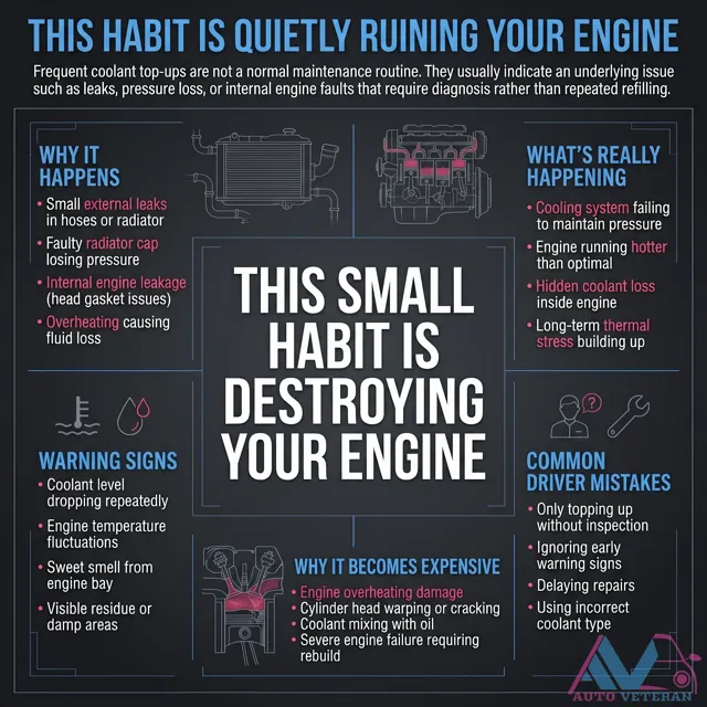 Why Frequent Coolant Top-Ups Destroy Engines