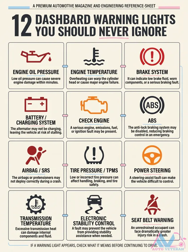 Dashboard Warning Lights You Should Never Ignore