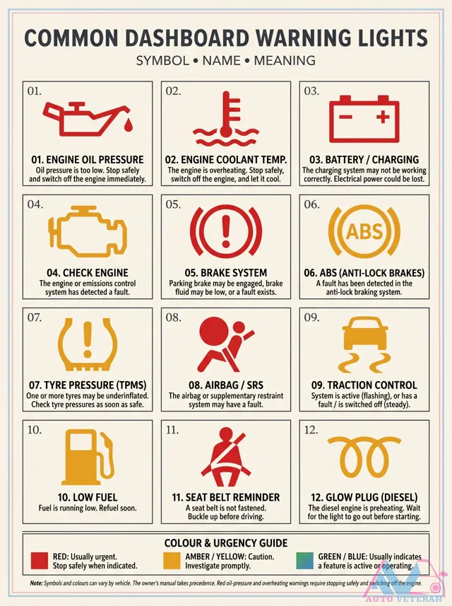 Dashboard Warning Lights and Their Meanings
