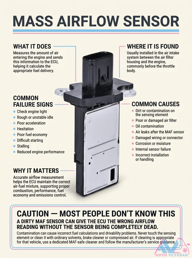 Dirty MAF Sensor Causes and Failure Signs