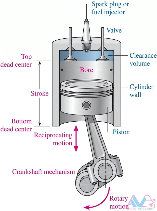 Crankshaft Piston Reciprocating Motion