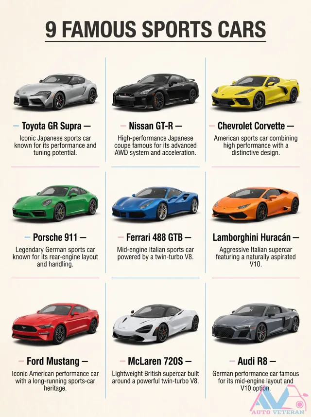 Nine Iconic Sports Cars and Their Engineering