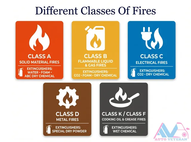 Fire Classes A B C D K and Extinguisher Types