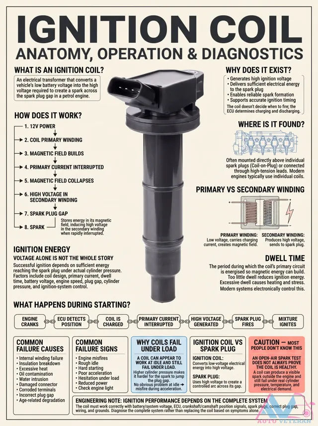 Ignition Coil Anatomy, Operation and Diagnostics