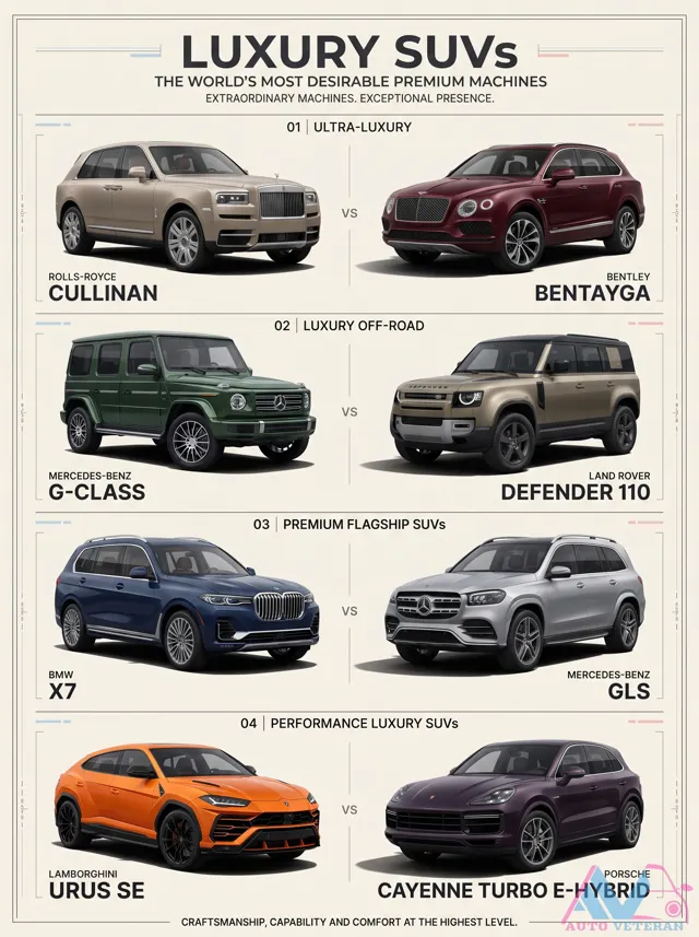 Luxury SUV Segments: Ultra-Luxury, Off-Road, Performance
