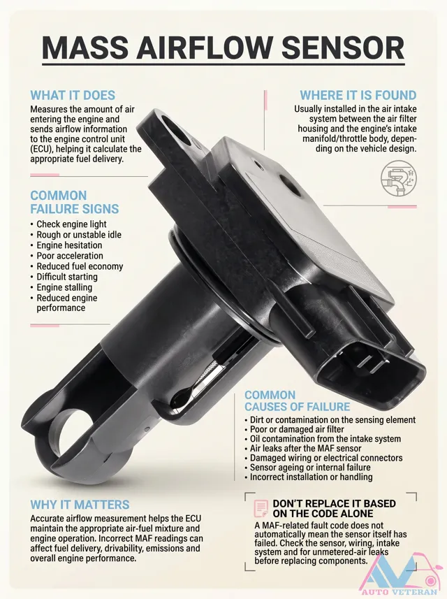 MAF Sensor: Location and Failure Signs