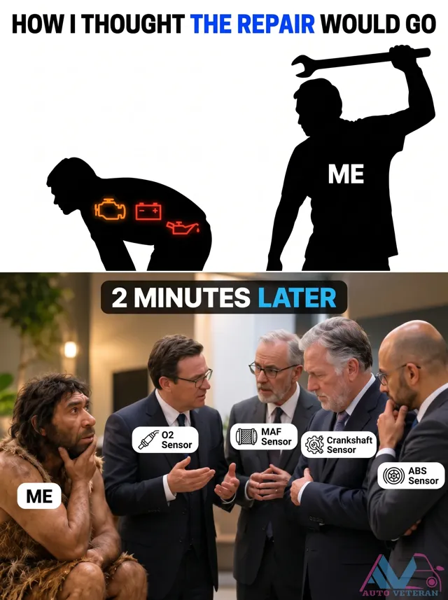 MAF Sensor Repair: 2 Minutes Later Meme