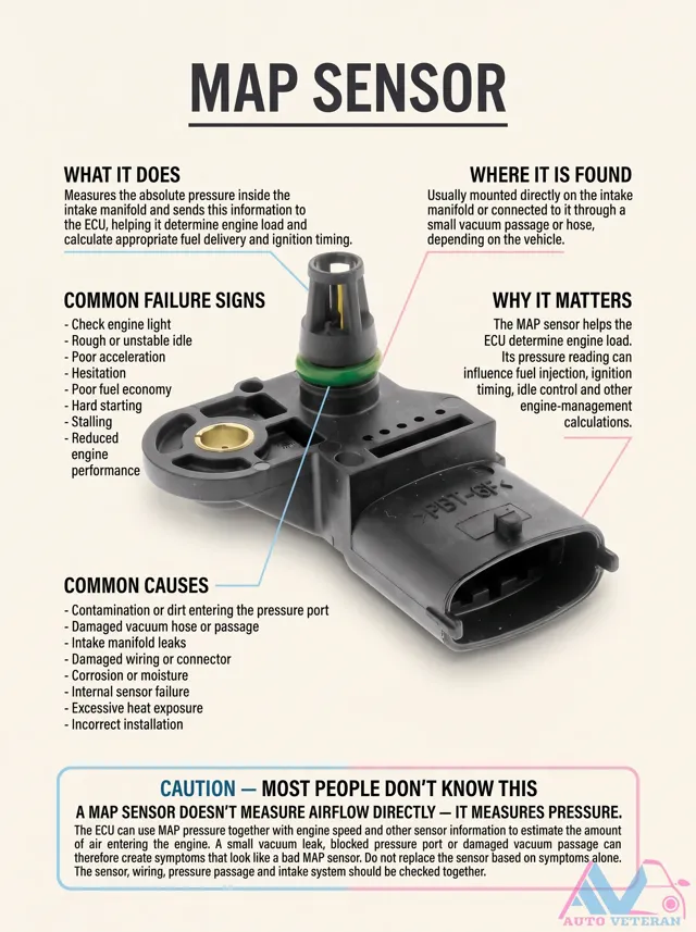 MAP Sensor Pressure Measurement for ECU Load Calculation