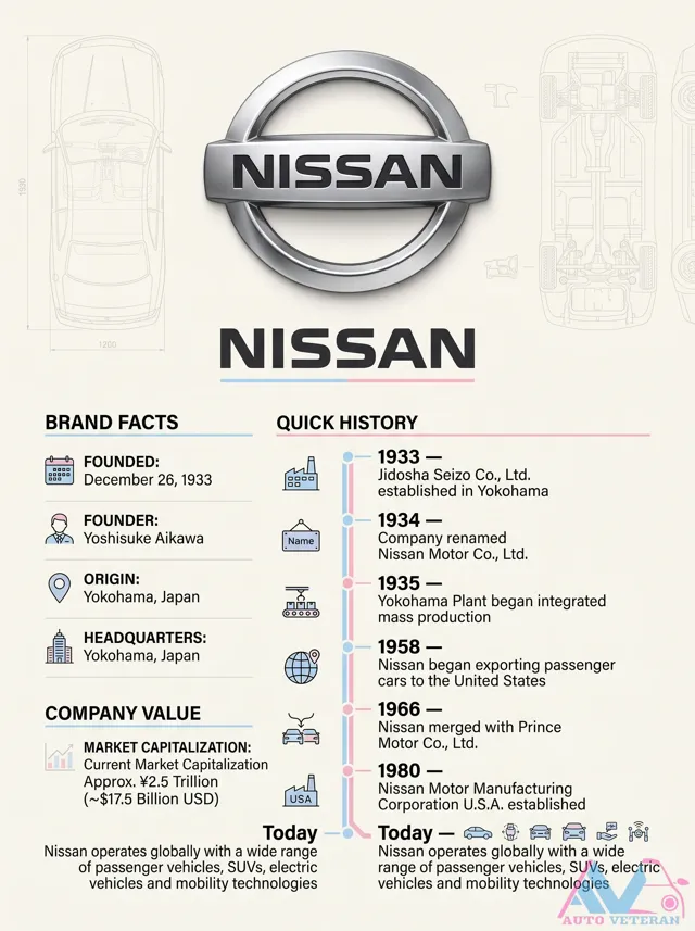 Nissan Brand History: 1933 to 1958